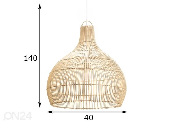 Rippvalgusti ARORA - Ø 40cm mõõdud