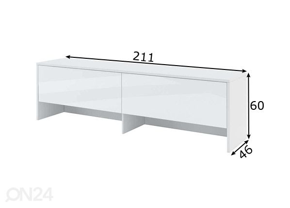 Seinakapp Lenart BED CONCEPT mõõdud