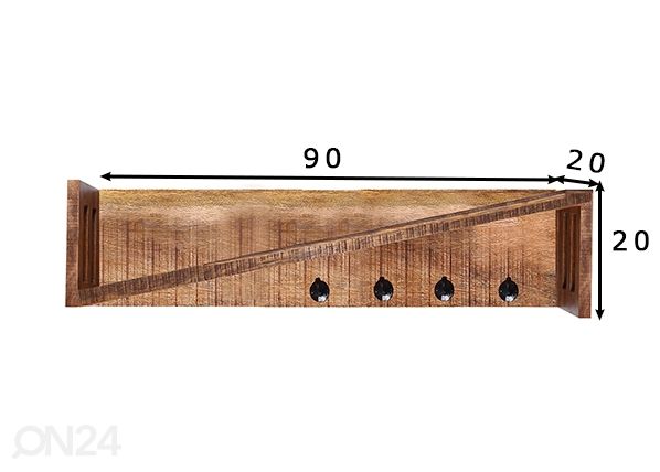 Seinanagi 55x105 cm mõõdud