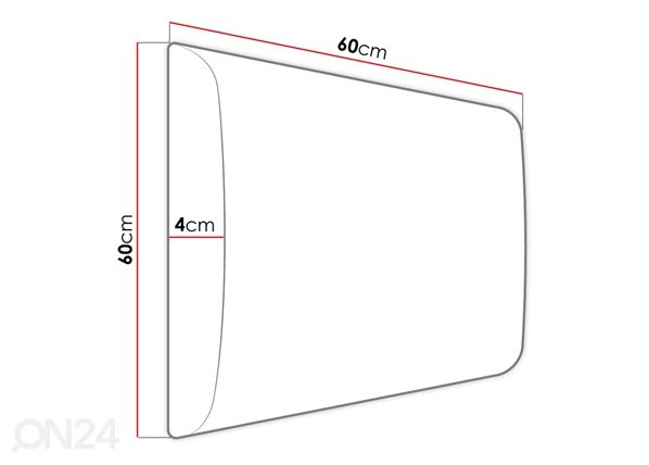 Seinapaneel kangaga 60x60 cm mõõdud