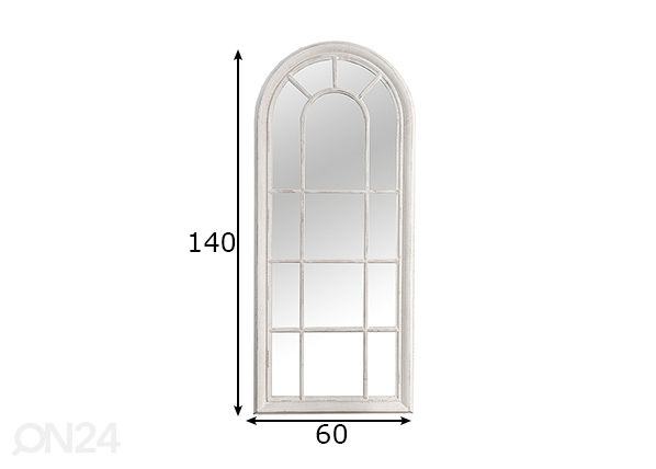 Seinapeegel Castillo 140x60 cm mõõdud