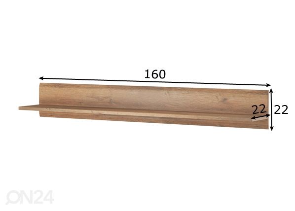 Seinariiul 160 cm mõõdud