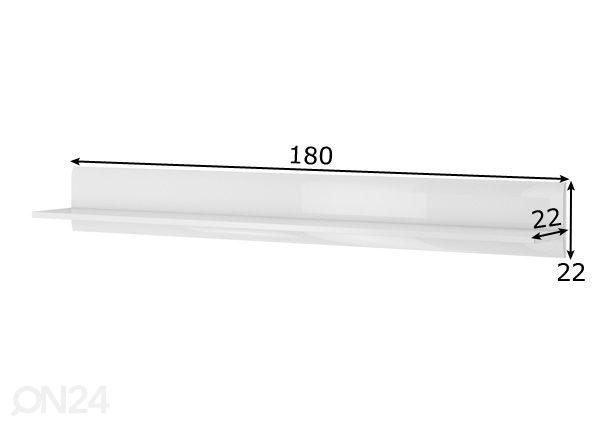 Seinariiul 180 cm mõõdud