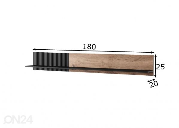 Seinariiul 180 cm mõõdud