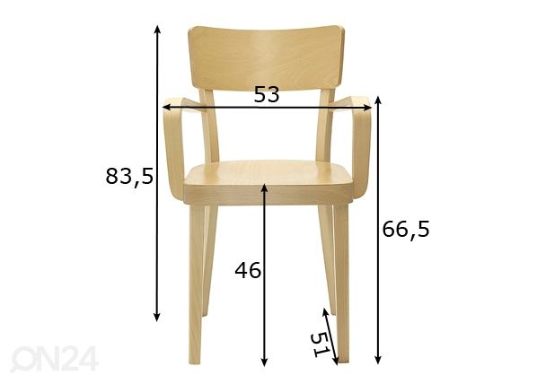 Söögitool Solid mõõdud