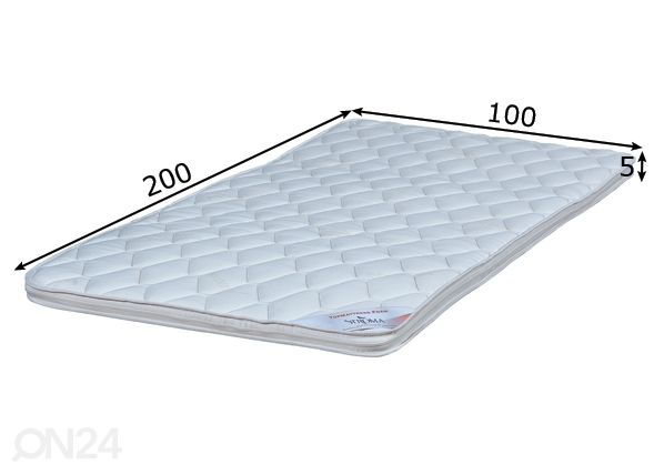 Stroma kattemadrats Top Foam 100x200x5 cm mõõdud