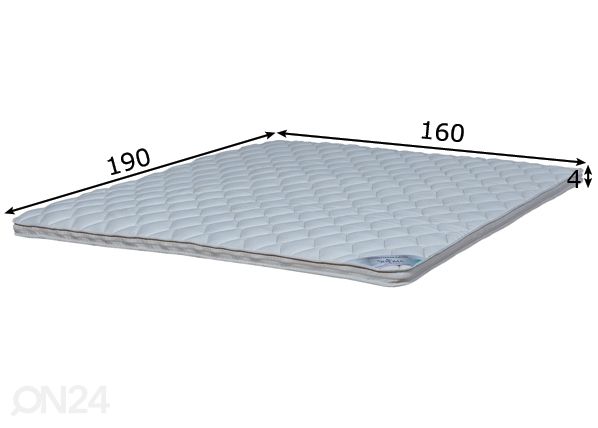 Stroma kattemadrats Top Latex 160x190x4 cm mõõdud