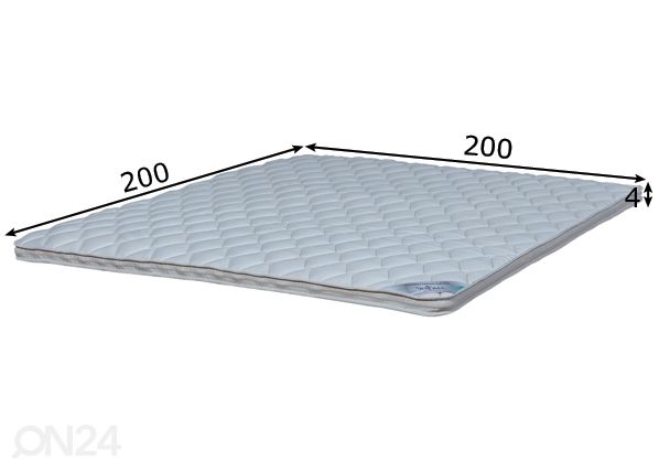 Stroma kattemadrats Top Latex 200x200x4 cm mõõdud