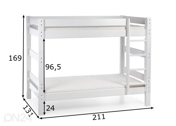 Suwem narivoodi Lahe püstredeliga 120x200 cm mõõdud