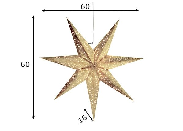 Täht Antique 60 cm mõõdud