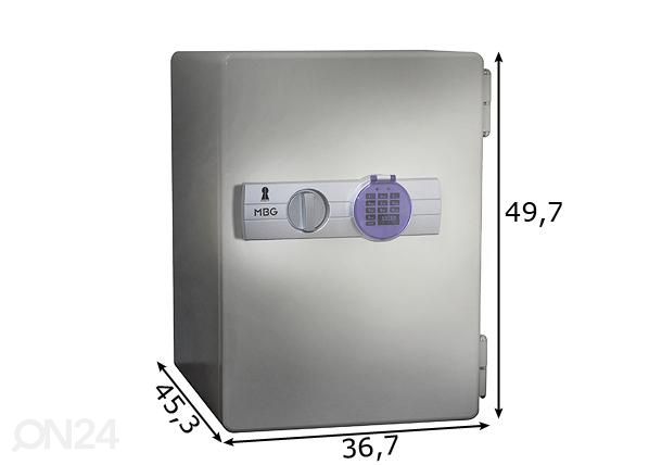 Tulekindel seif mõõdud