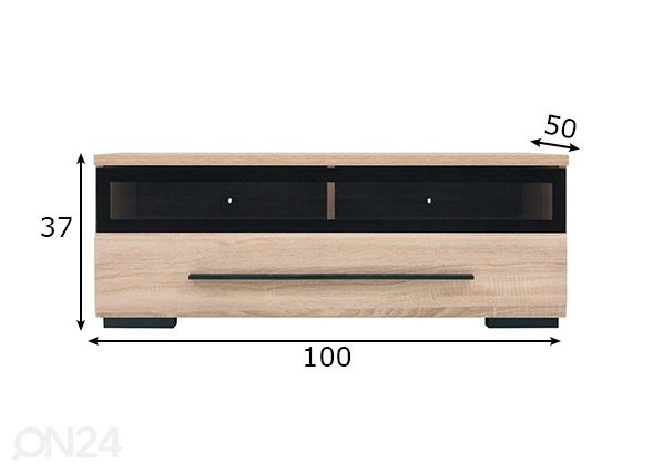 TV-alus 100 cm mõõdud