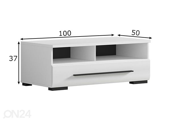 TV-alus 100 cm mõõdud