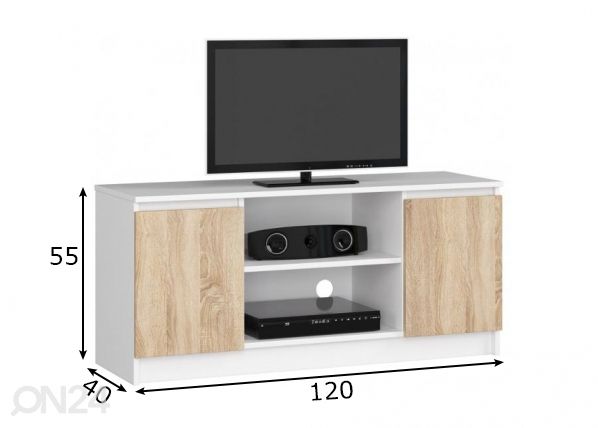 TV-alus 120 cm mõõdud