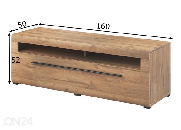 TV-alus 160 cm mõõdud