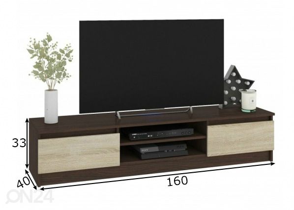 TV-alus 160 cm mõõdud