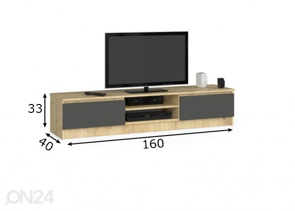 TV alus 160 cm mõõdud