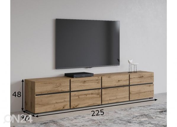 TV-alus 225 cm mõõdud