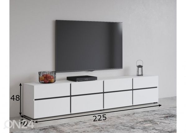 TV-alus 225 cm mõõdud