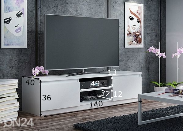 TV-alus Brooklyn 140 cm mõõdud