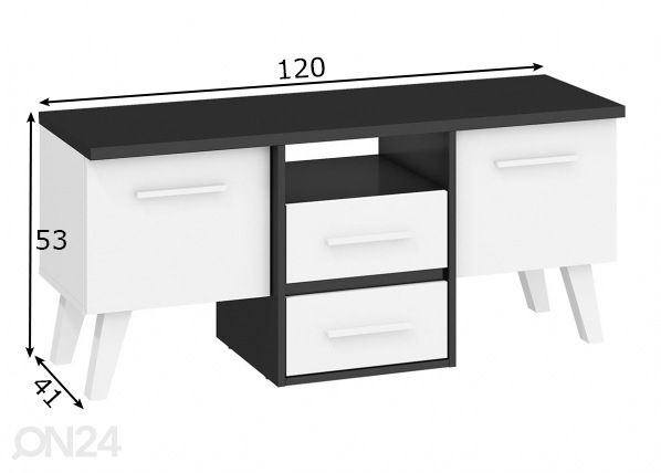 TV-alus Clon 120 cm mõõdud