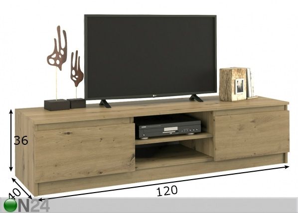 TV-alus Como 120 cm mõõdud