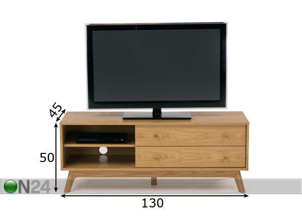 TV-alus Kensal TV Unit - Large Oak mõõdud