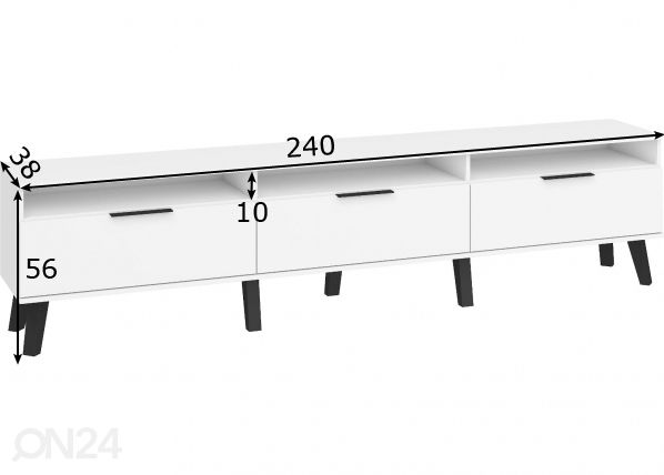 TV-alus Kilty 240 cm mõõdud