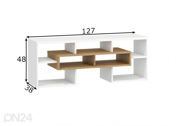 TV-alus Macroom 127 cm mõõdud