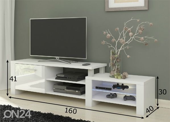 TV-alus Macroom 160 cm mõõdud