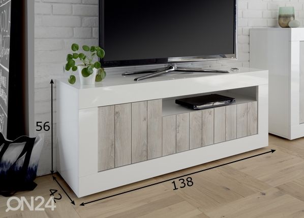 TV-alus Urbino 138cm mõõdud