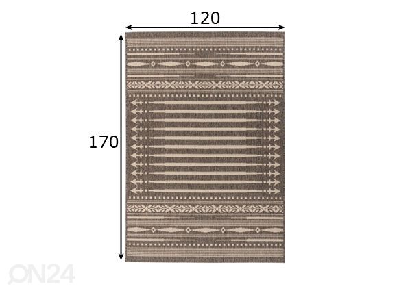 Vaip 120x170 cm mõõdud