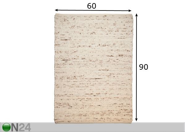 Vaip Berberina Super 60x90 cm mõõdud