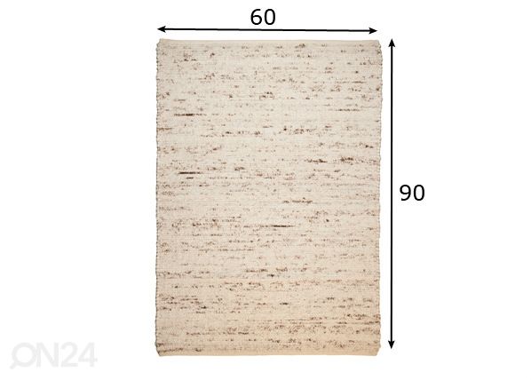 Vaip Berberina Super 60x90 cm mõõdud