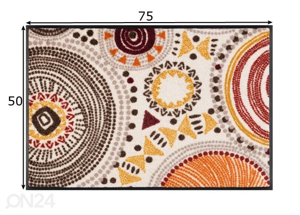 Vaip Boho Style 50x75 cm mõõdud