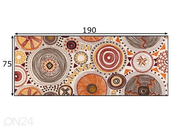 Vaip Boho Style 75x190 cm mõõdud