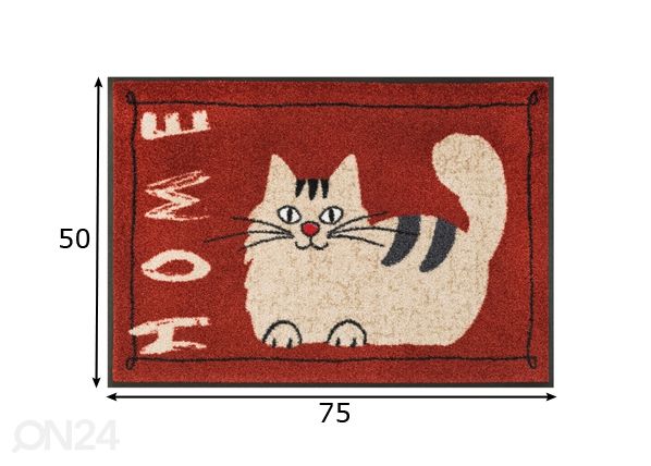 Vaip Catty Home 50x75 cm mõõdud