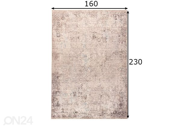 Vaip Cecilia 160x230 cm mõõdud