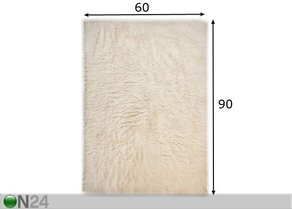 Vaip Flokos 60x90 cm mõõdud