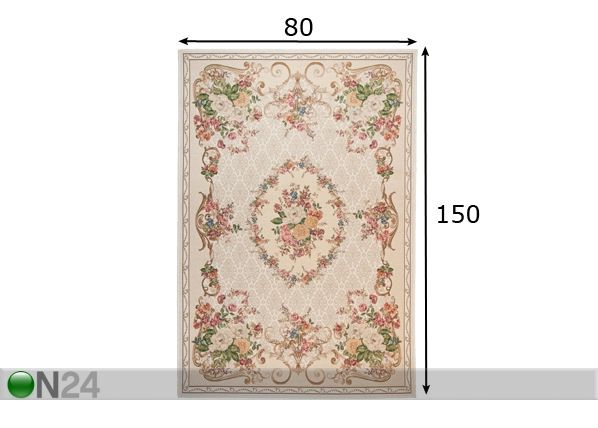 Vaip Flomi Florence 80x150 cm mõõdud