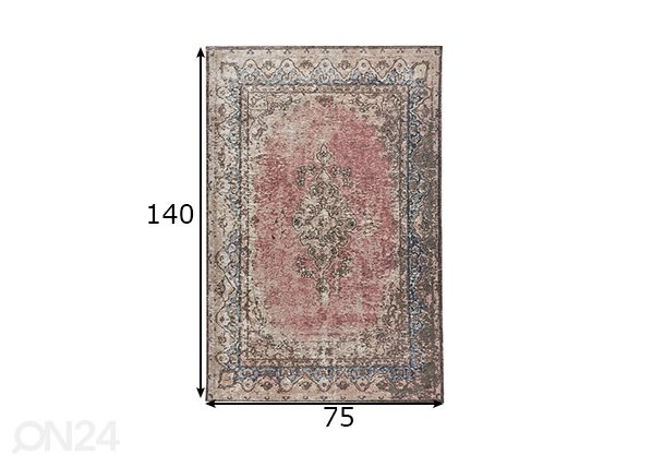 Vaip Funky Orient Keshan 75x140 cm mõõdud