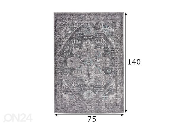 Vaip Funky Orient Tabriz 75x140 cm mõõdud