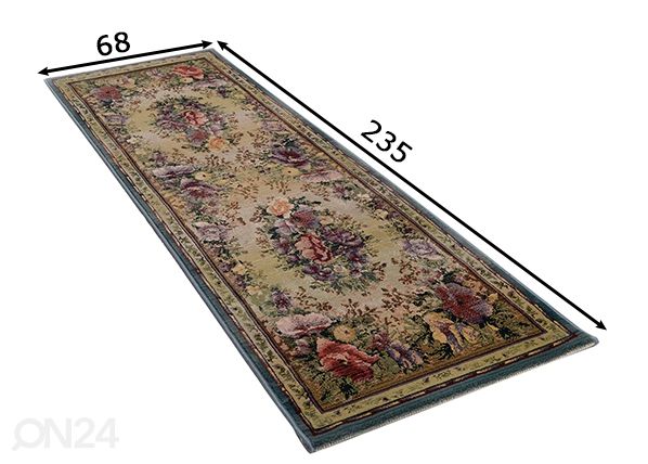 Vaip Gabiro 68x235cm mõõdud