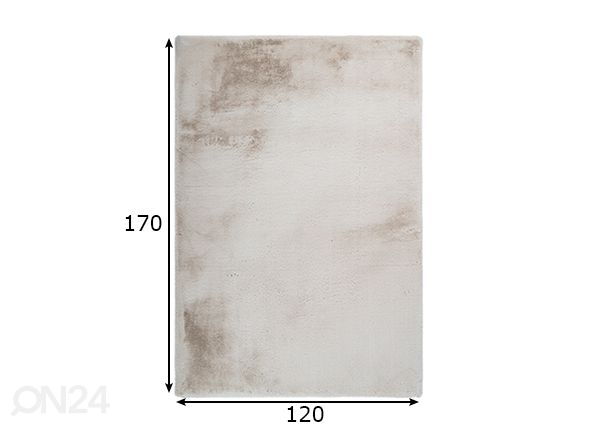 Vaip Heaven Beige 120x170 cm mõõdud