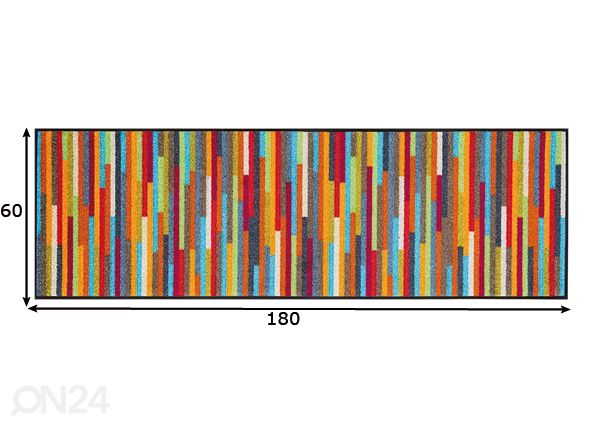 Vaip Mikado Stripes 60x180 cm mõõdud