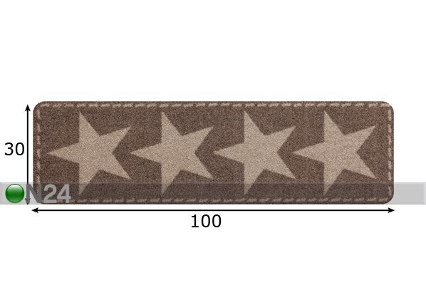 Vaip Star 30x100 cm mõõdud