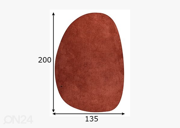 Vaip Tom Tailor Cozy Pebble, 135x200 cm rooste mõõdud