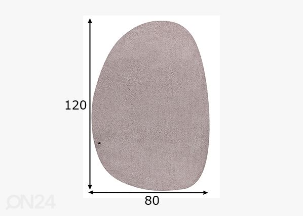 Vaip Tom Tailor Cozy Pebble, 80x120 cm beež mõõdud