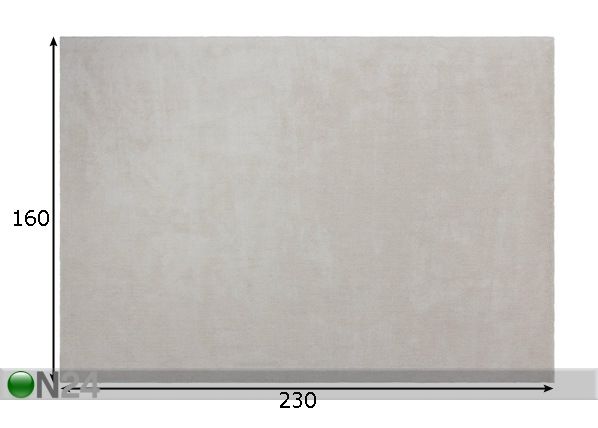 Vaip Velluto 160x230 cm mõõdud