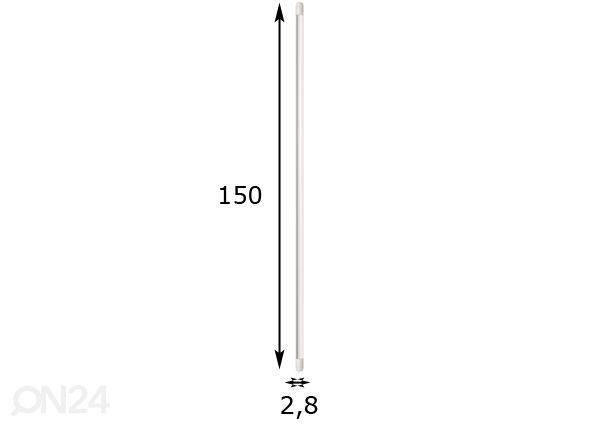 Valgustoru LED G13 150 cm mõõdud